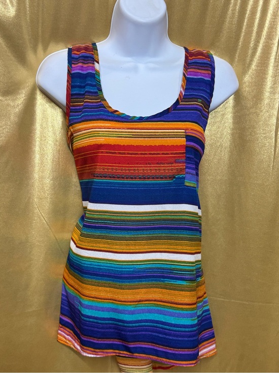 Olive & Oak Tops - Olive & Oak Striped Racerback Tank Top | Size Large | Made in USA 🌟
